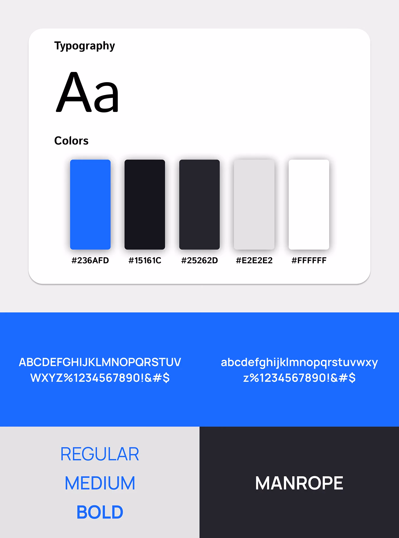 iMoney Design System - typography and colours