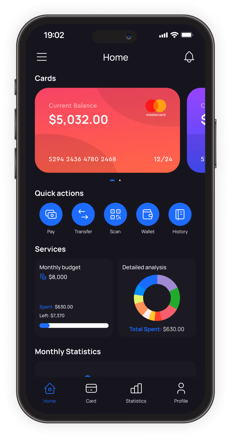 iMoney Home Screen