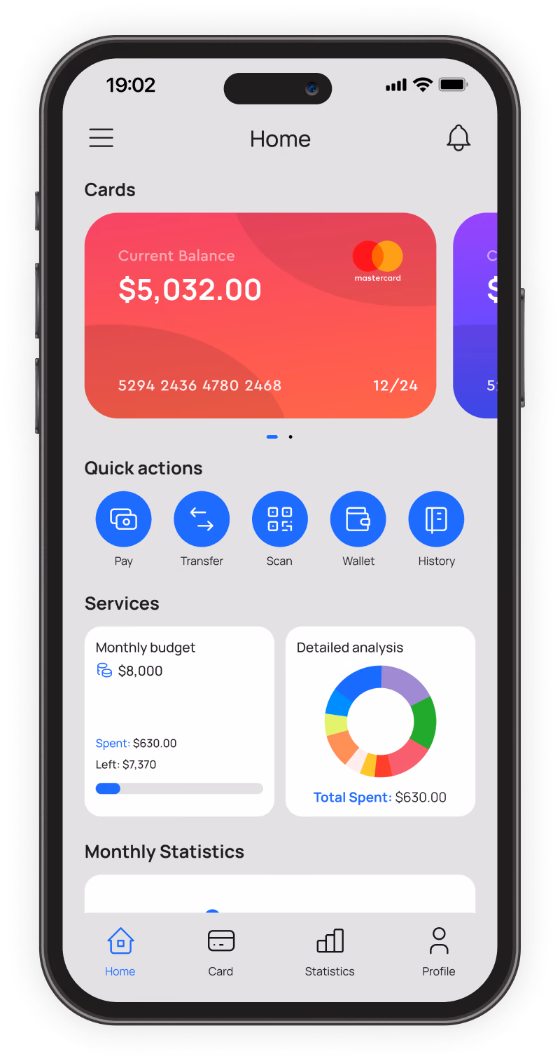 iMoney Home Screen