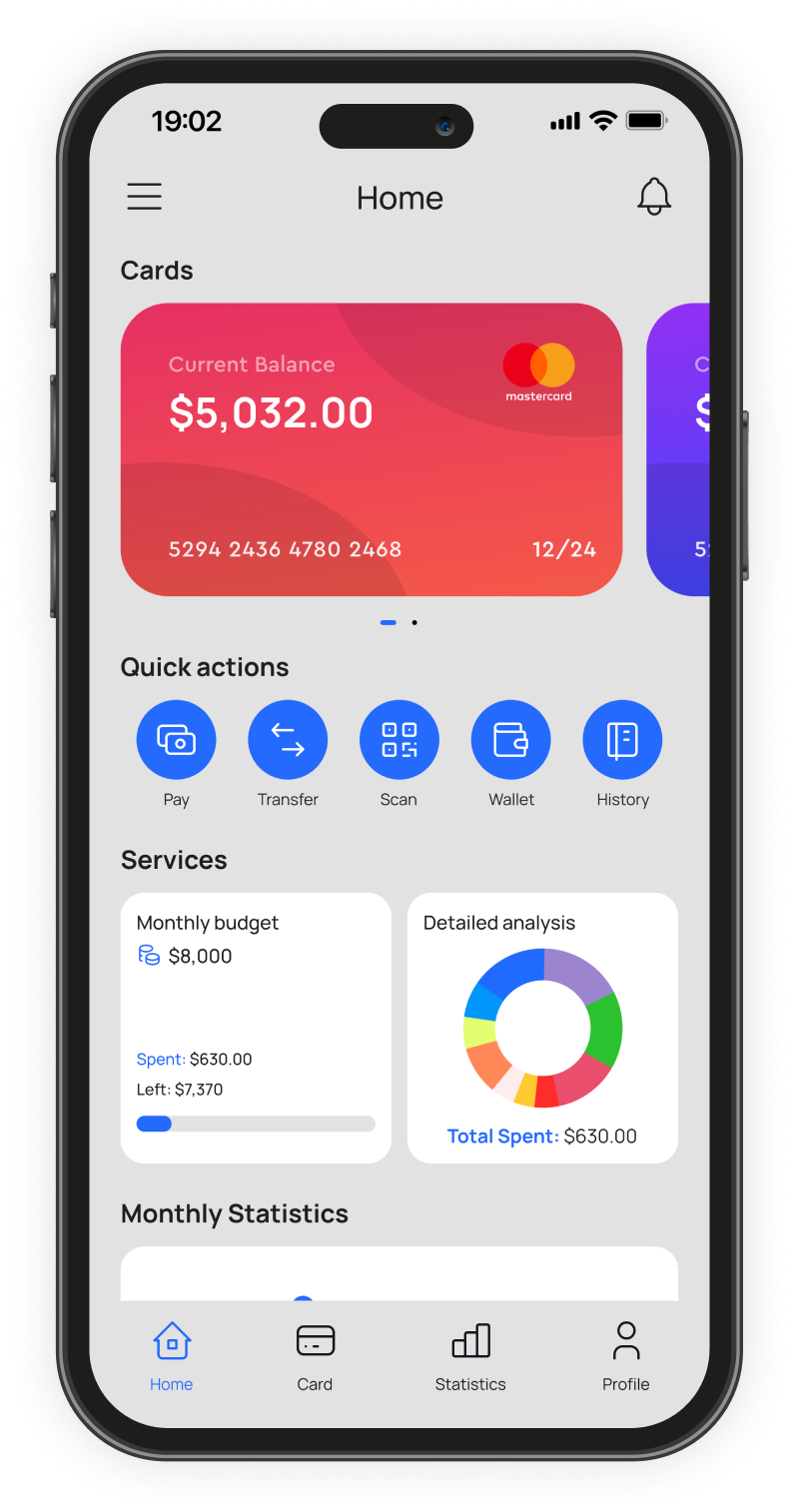 iMoney Home Screen