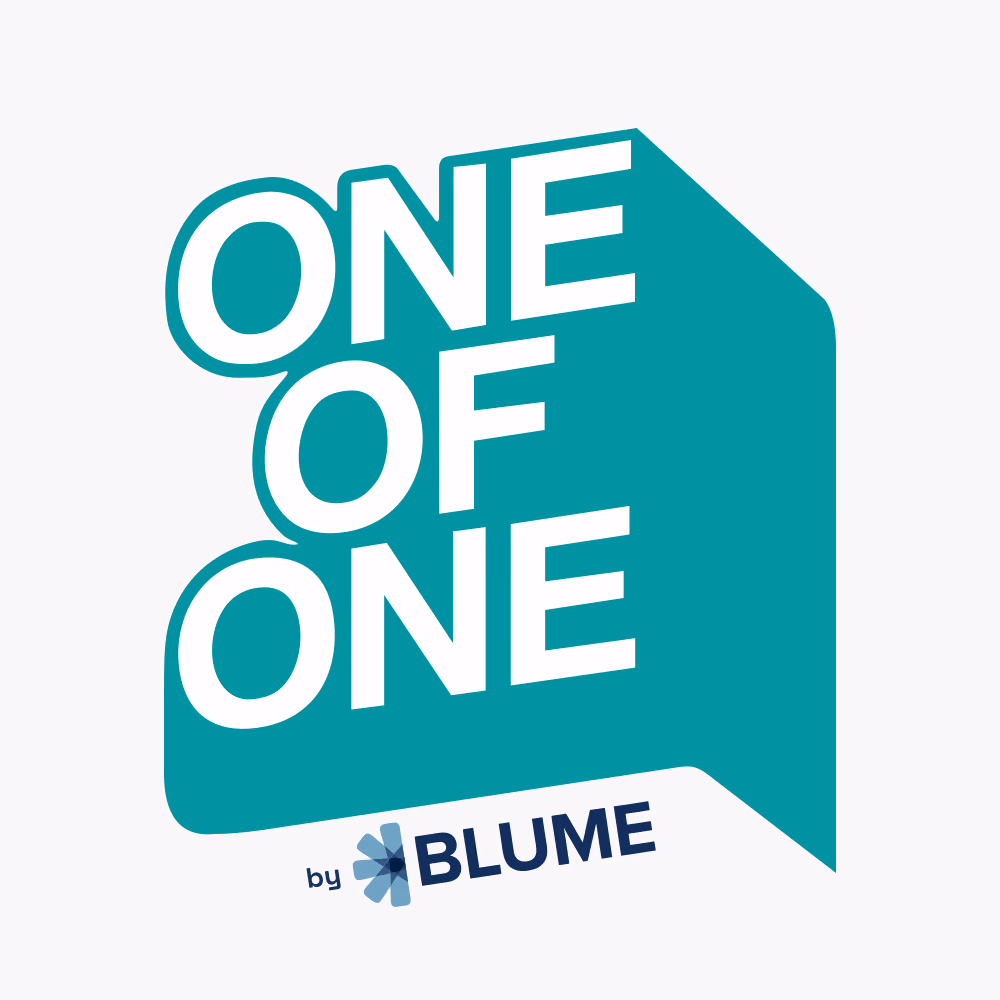 The mark with a Blume Teal bubble