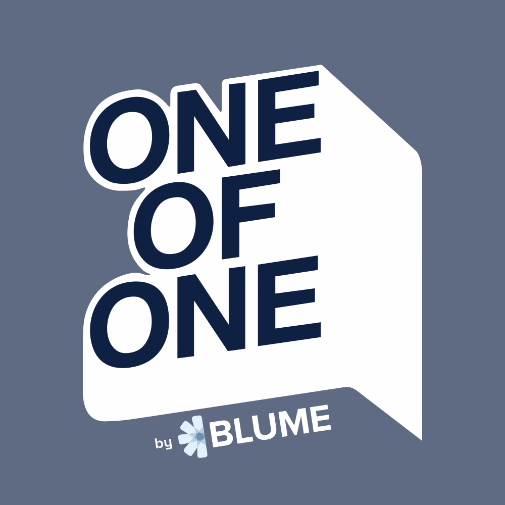 Inverted: white bubble with navy letters on slate